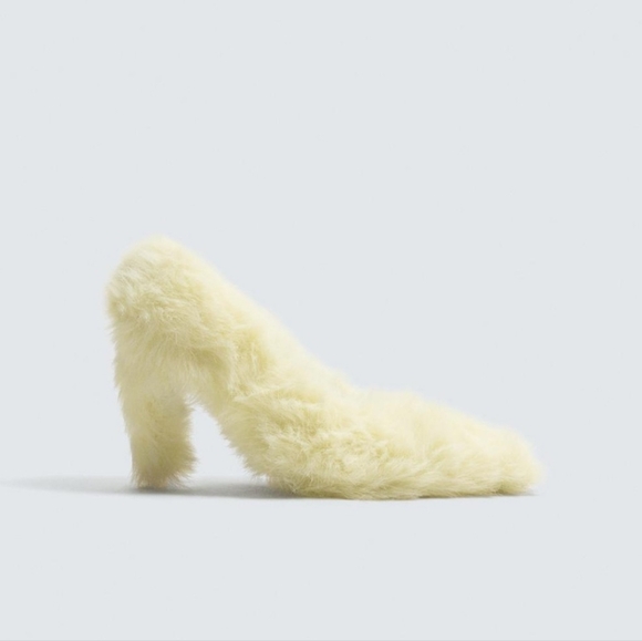 NWT ZARA FAUX FUR SHOES X DISNEY HARRY LAMBERT 7.5